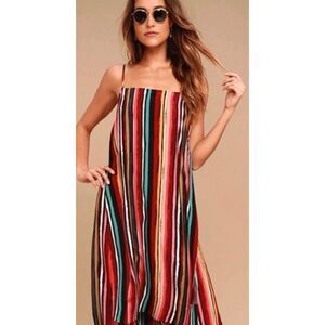 Free People Ruby Multi-colored Tunic Top size M